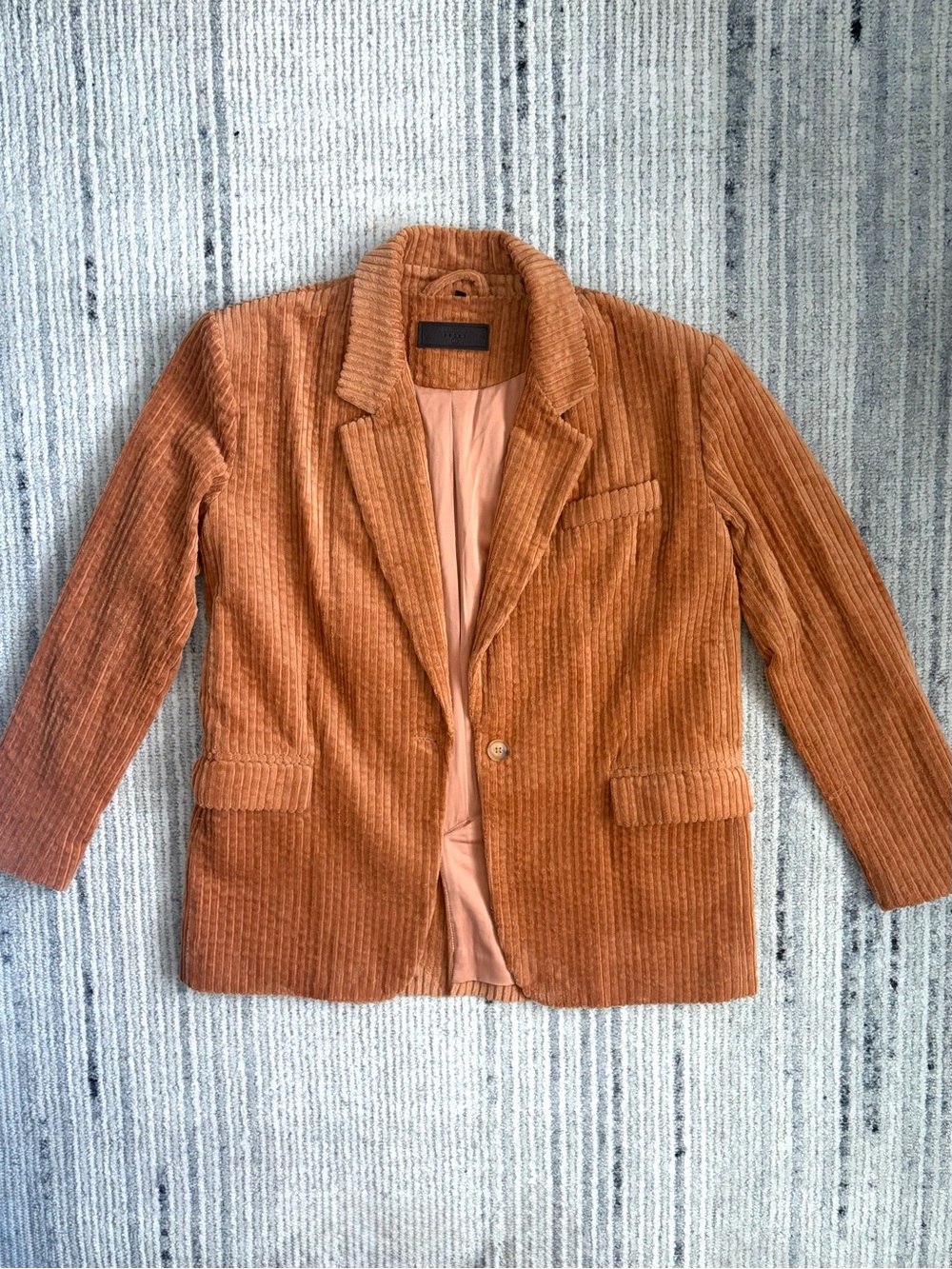 Blank NYC Corduroy Blazer in Rust Size M